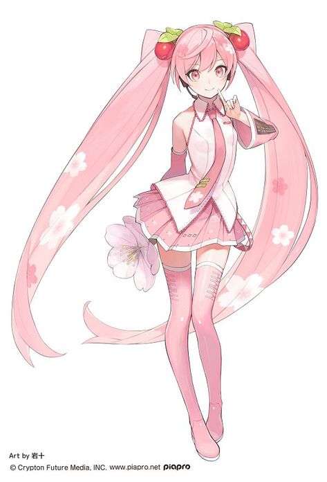 Hatsune Miku Outfits, Sakura Miku, Sakura Art, Miku Cosplay, Art Tools Drawing, Sketchbook Inspiration, Cute Anime Pics, Drawing Reference Poses, An Anime