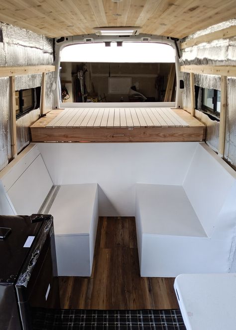 Van Build - Slide Out Bed Design — STOKE LOAF VAN Slide Out Bed, Van Conversion Layout, Ducato Camper, Campervan Bed, Converted Vans, Van Bed, Camper Beds, Small Camper, Van Dwelling