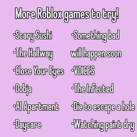 Roblox Bio Ideas Funny, Good Roblox Games, Roblox Games To Play When Bored, Roblox Games To Play, Scary Games To Play, Aesthetic Apps Games, Roblox Games, Game To Play, Scary Games