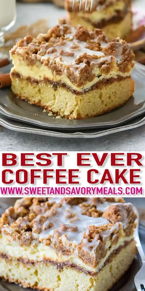 Cinnamon Filling, Smores Dessert, Coffee Cake Recipes Easy, Coffee Cake Recipe, Savory Meals, Vanilla Cheesecake, Vanilla Cake Recipe, Dessert Dips, Coffee Cake Recipes