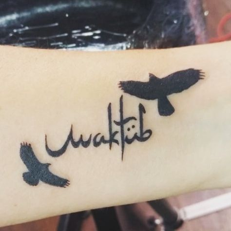 Maktub tattoo Paulo Coelho Tattoo, The Alchemist Tattoo, Maktub Tattoo, Personal Legend, Alchemist Tattoo, The Alchemist Paulo Coelho, Earthy Tattoos, Wolf Tattoo Sleeve, The Omen