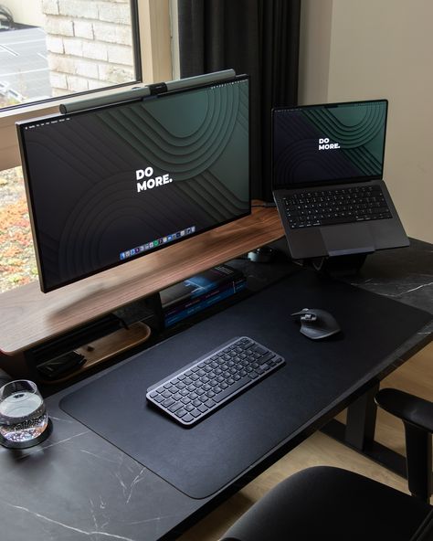 Need a little motivation? Grab the ‘DO MORE’ wallpaper from my bio! ✅ Follow @clean.desk.setup for your daily dose of desk inspiration. #desksetup #workspace #productivity #homeoffice #officeinspiration #minimalist #deskdecor #workspaceinspiration Two Computer Desk Setup, Do More Wallpaper, Set Up Gaming, Clean Desk Setup, Coding Images, Gaming Desk Setup, Clean Desk, Computer Desk Setup, Computer Set