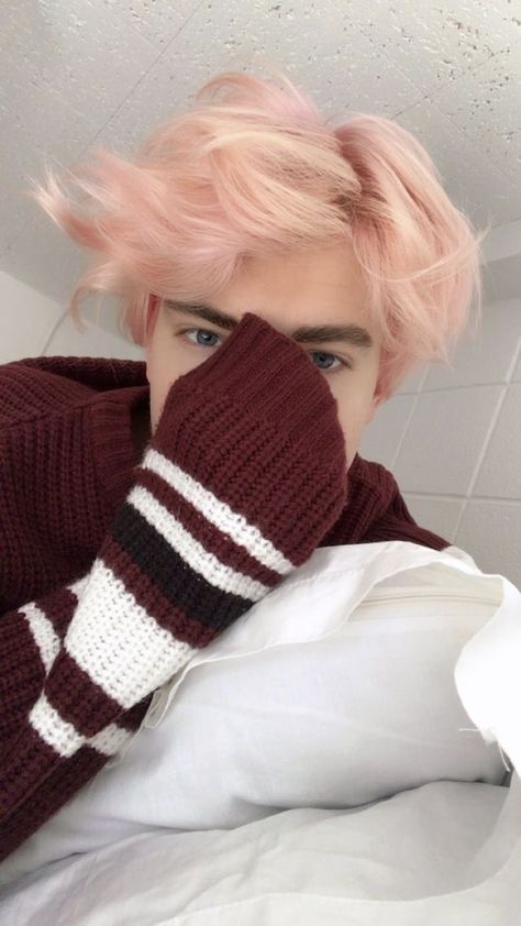 Man With Pink Hair, Guzma Pokemon, Androgynous Hair, Pastel Pink Hair, Men Hair Color, Pastel Hair, Hair Reference, Grunge Hair, Dream Hair