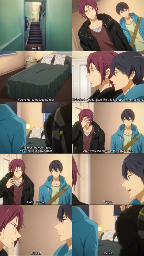 Free! Nanase Haruka | Matsuoka Rin | haru & rin at australia Free Haruka X Rin, Free Haru X Rin Fanart, Haru And Rin Free, Rin X Haru Free, Rinharu Fanart, Free Anime Ships, Free Haru X Rin, Rin Matsuoka X Haruka Nanase, Haruka And Rin