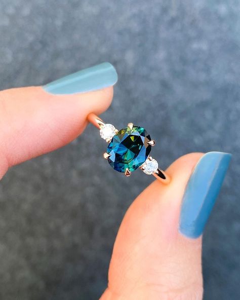 Teal Engagement Rings, Colourful Engagement Ring, Colour Engagement Ring, Oval Gemstone Ring, Colourful Engagement Rings, Blue Stone Engagement Ring, Coloured Engagement Rings, Teal Engagement Ring, Engagement Rings Australia