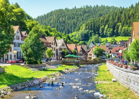 40 of Germany’s most beautiful towns and villages Pretty Wine, Black Forest Germany, Moving To Germany, German Village, Seaside Resort, Mountain Village, Mountain Town, Beautiful Villages, Germany Travel