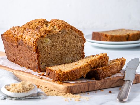 Brown Sugar Banana Bread Brown Sugar Banana Bread, Batter Bread, Banana Bread Loaf, Baking School, Brunch Bread, Scratch Recipes, Recipes Bread, Bread Loaf, Sugar Sprinkles