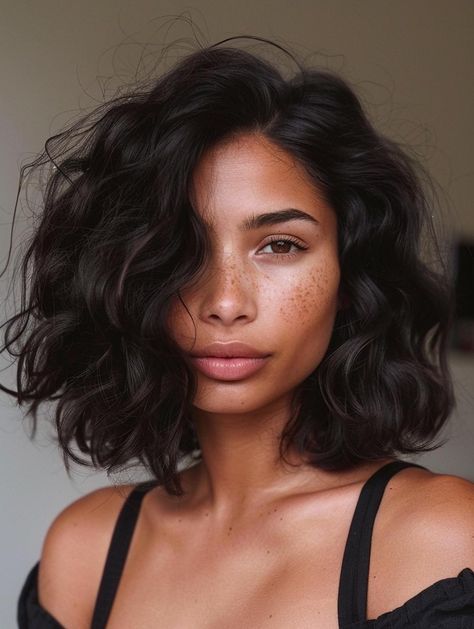 Long Bob Haircuts For Curly Hair, Long Bob Perm, Edgy Haircuts Curly Hair, Long Bob Haircuts Wavy Hair, Long Face Curly Hairstyles, Italian Bob Curly Hair, Curly Italian Bob, Bobs Curly Hair, Short Hair Thick Wavy