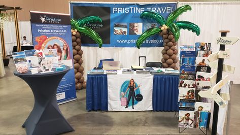 Travel Agency Booth Ideas, Travel Agency Vendor Booth, Travel Agent Booth Display, Travel Trade Show Booth Ideas, Travel Agent Bridal Show Booth, Travel Agent Expo Booth, Travel Expo Booth Ideas, Travel Agent Vendor Table, Travel Agent Trade Show Booth