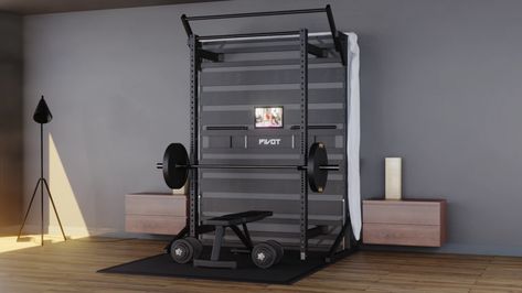 PIVOT Bed by PIVOT — Kickstarter Dip Bar, Rest Up, Pull Up Bar, Home Theater Seating, Protecting Your Home, Murphy Bed, Premium Bedding, At Home Gym, Home Gym