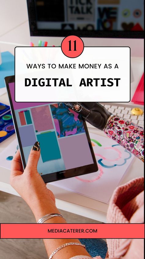 In today’s busy world it’s pretty difficult to balance creating/learning digital art consistently and have a full-time job. Also worth mentioning is that many talented artists aren’t even aware of how to monetize digital art. Despite the challenges, there are multiple ways digital artists make money which allows them to achieve their dream career. In this article, I’m going to go over many ways that show you how to sell digital art online and make money. Digital Art That Sells, Digital Art Products To Sell, Digital Art Business Ideas, Digital Art For Sale, Make Money With Procreate, How To Sell Digital Art, Art Jobs Career, How To Make Money As An Artist, How To Sell Art Online