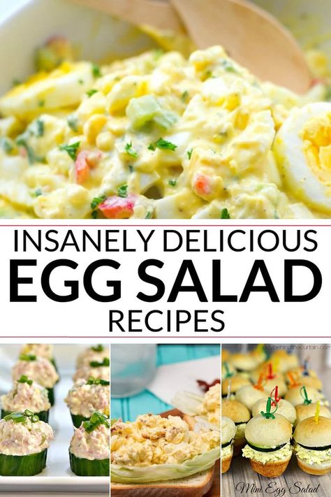 Looking for the perfect egg salad recipes? Here are 13 insanely delicious and unique ways to make egg salad, including keto options. #eggs #easter #easyrecipe Unique Egg Salad Recipe, Mullet Recipe, Egg Salad Recipes, Keto Egg Recipe, Best Egg Salad Recipe, Easy Egg Salad, Delicious Slow Cooker Recipes, Egg Salad Sandwiches, Egg Salad Recipe