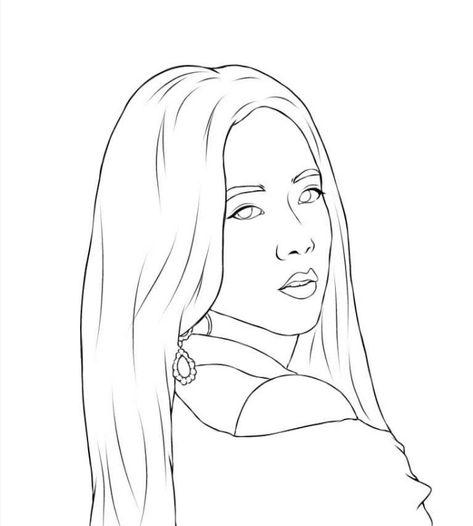 #jisoo #blackpink #lineart Jisso Drawings Easy, Jisoo Outline Drawing, Jisoo Sketch Easy, Jisoo Drawing Pencil Easy, Jisoo Drawing Easy, Jisoo Line Art, Blackpink Outline Drawing, Jisoo Blackpink Drawing, Blackpink Line Art