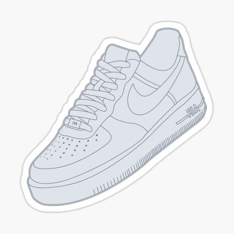 Air Force Stickers | Redbubble Makijaż Sugar Skull, White Air Force Ones, Stickers Cool, White Air Forces, Preppy Stickers, Homemade Stickers, Black And White Stickers, Cute Laptop Stickers, Tumblr Stickers