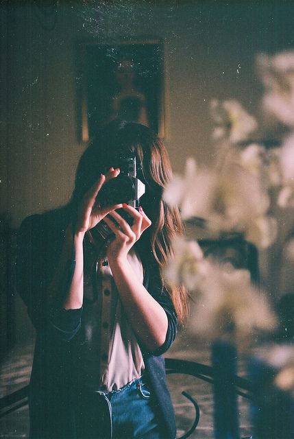 A Photo, Electronics, Mirror, Flowers