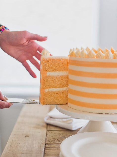 Orange Cream Filling, Orange Creamsicle Cake, Orange Cream Cake, Cake By Courtney, Creamsicle Cake, Summer Cake Recipes, Cake Orange, Orange Cake Recipe, Cake Layers