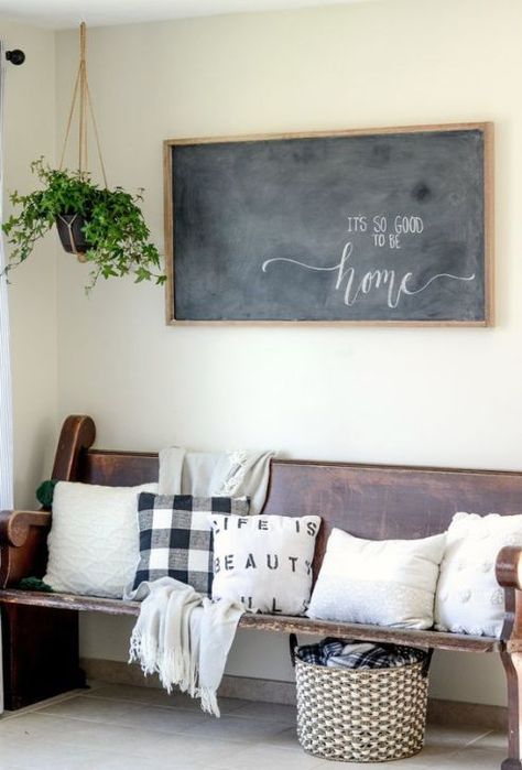 Large Chalkboard, Chalkboard Decor, Chalkboard Designs, Diy Chalkboard, Chalkboard Wall, Wood Crafts Diy, Décor Boho, Chalkboard Art, My New Room