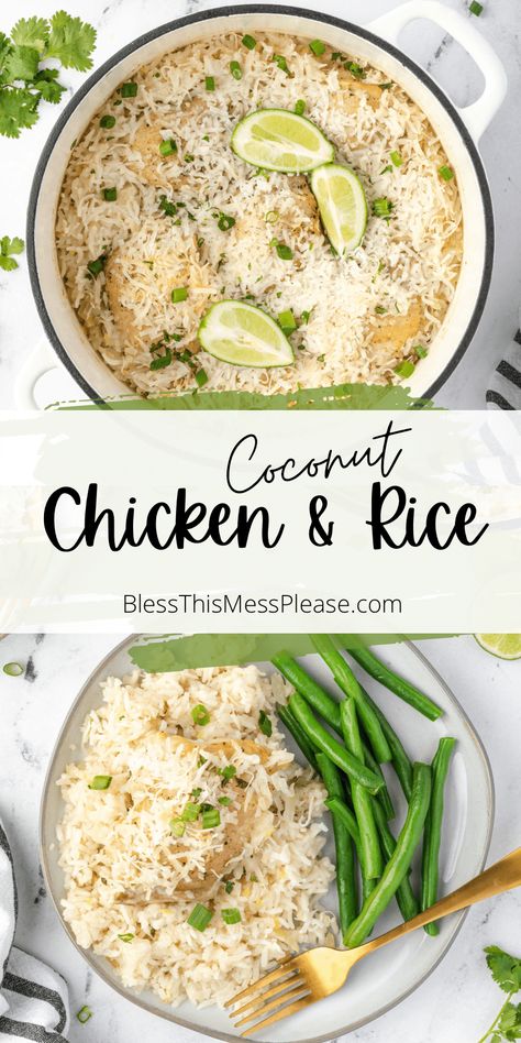 Recipes Using Coconut Milk, Coconut Chicken Recipe, Coconut Milk Chicken, Easy Chicken Dinner, Chicken And Rice Recipe, Chicken Dinner Recipe, Coconut Lime Chicken, Easy Chicken And Rice, Coconut Milk Recipes