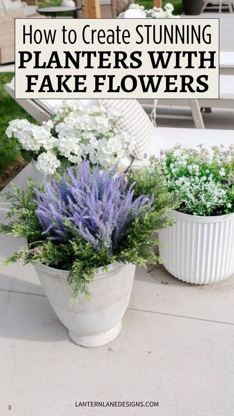 Discover creative ways to enhance your porch decor with stunning faux outdoor planter arrangements. Explore our expert guide for inspiration. Faux Outdoor Plants, Front Porch Flower Pots, Planter Arrangements, Porch Diy, Donut Vase, Front Porch Planters, Faux Christmas Trees, Porch Flowers, Fake Plants Decor