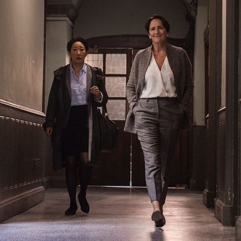 Carolyn Martens, Fiona Shaw, Eve Polastri, Martens Style, Cristina Yang, Sandra Oh, Killing Eve, Jodie Comer, July 17