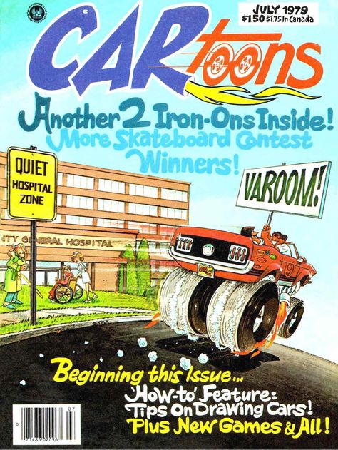 70s Magazine, Cartoons Magazine, 1970s Cartoons, Air Shocks, Vintage Comic Books, Car Cartoon, Books To Read Online, Vintage Comics, Magazine Covers