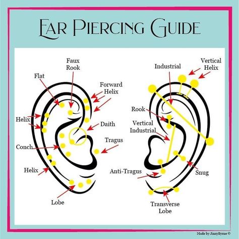 Piercings Ear Names Earrings, Peircings Earring Ideas Names, Pericings And There Names Face, Pericings And Names, Peircings Name Chart, Ear Piercings Names, Nom Piercing Oreille, Ear Piercing Names, All Ear Piercings