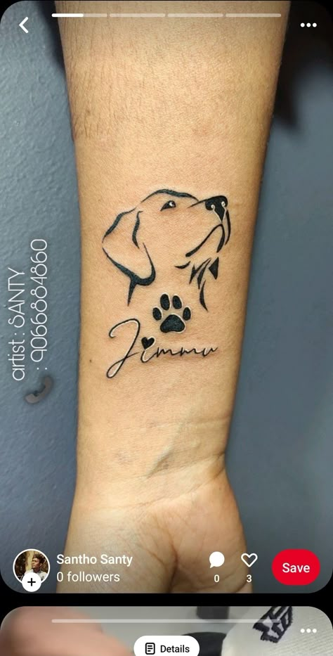 J Tattoo, Tribute Tattoos, Tattoos For Dog Lovers, Pawprint Tattoo, Dog Memorial Tattoos, Cool Wrist Tattoos, Remembrance Tattoos, Hand Tattoos For Girls, Paw Tattoo