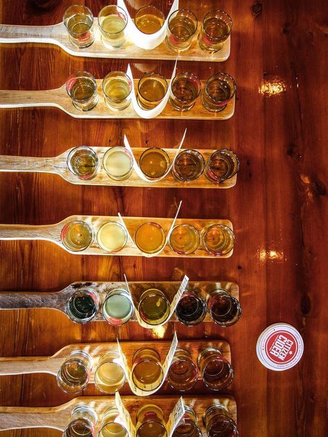 Flights of cider in the tasting room at Citizen Cider, Vermont Vermont Trip, Wedding Beer, Cider Tasting, Vermont Vacation, Stowe Vt, Burlington Vermont, Stowe Vermont, Beer Pub, New England States