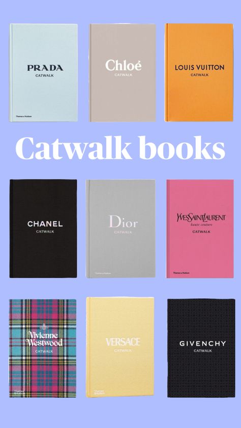 #catwalk #books #homedecor #beauty #vibes #dior #versace #givenchy #prada #chloe #louisvuitton #chanel #yvessaintlaurent #viviennewestwood #iconic #beauty #fashion Catwalk Books, Prada Book, Business Books Worth Reading, Chanel Book, Future Library, Teenage Books To Read, Fashion Dream Job, Iconic Beauty, Beauty Vibes