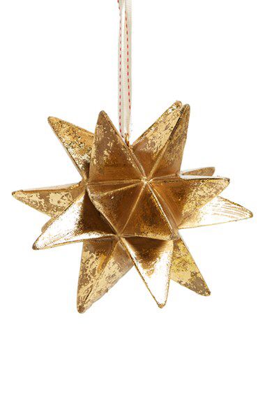 Nordstrom at Home Nordstrom at Home Metallic Star Ornament available at #Nordstrom Nordstrom Christmas, Window Ornaments, Moravian Star, Holiday Window Display, Holiday Greenery, Metal Star, Colonial Christmas, Gold Ornaments, Window Displays