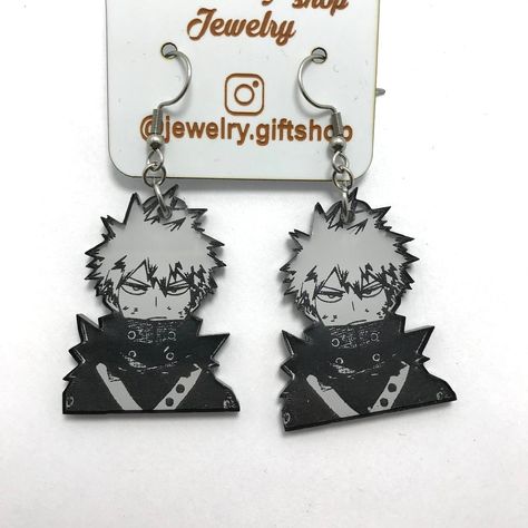 Shrinky Dink Earrings, Anime Earrings, Anime Nails, Anime Jewelry, Smink Inspiration, Anime Inspired Outfits, Anime Accessories, Anime Crafts, Anime Merchandise