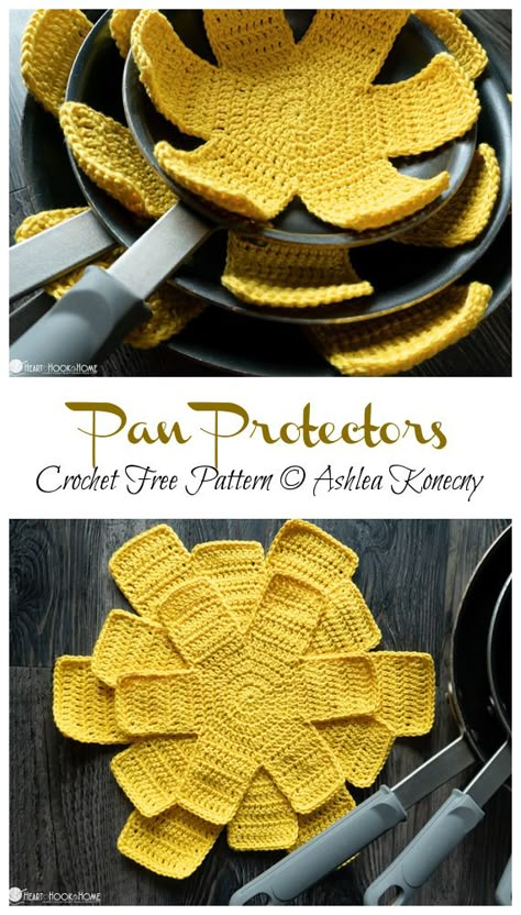 Crocheted Potholders, Diy Laine, Pan Protectors, Mode Crochet, Clothes Crochet, Crochet Potholders, Sweater Crochet, Crochet Kitchen, Crochet Free