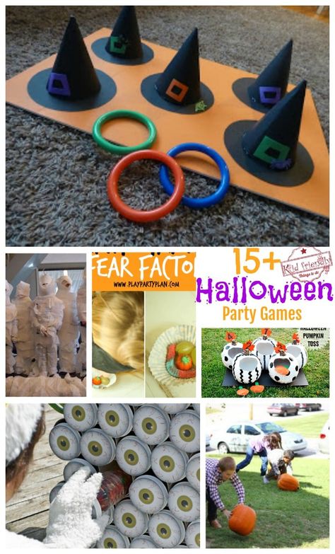 Over 15 Super Fun Halloween Party Game Ideas for Kids and Teens! Kid Friendly Halloween Party Games, Fun Halloween Party Activities, Kid Friendly Halloween Party, Diy Halloween Party, Fun Halloween Party Games, Halloween Party Activities, Fun Halloween Games, Halloween Crafts Preschool, Diy Halloween Games