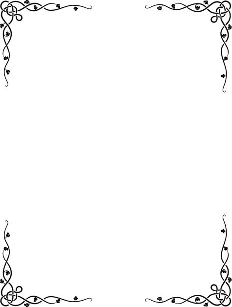 Page Outline Design, Page Borders Free, Page Boarders, Free Frames And Borders, Celtic Border, Printable Border, Page Frames, Cute Backgrounds For Iphone, Family Coloring Pages