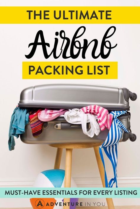 Vacation House Packing List, Air Bnb Packing List, Beach House Vacation Packing List, Vacation Rental Packing List, Weekend Cabin Packing List, Airbnb Packing List, Vrbo Packing List, Cabin Vacation Packing List, Vacation Must Haves Packing Lists