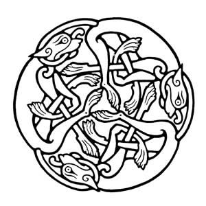 Celtic Spirte : Celtic Symbolism : The Celtic Hounds Celtic Hound, Three Wolves, Norse Design, Celtic Animals, The Book Of Kells, Celtic Artwork, Irish Wolfhounds, Ornamental Design, Viking Designs