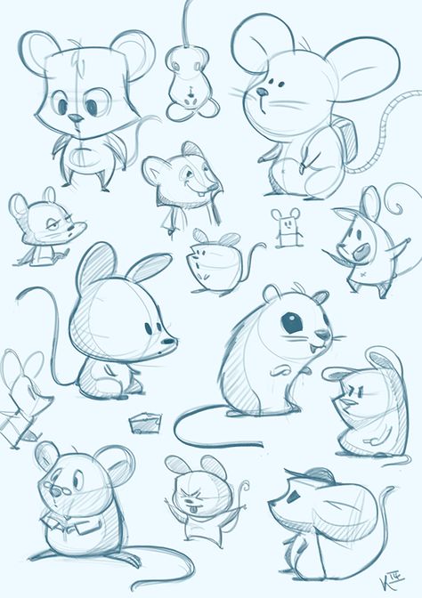 Mice on Behance Face Angles, Some Drawings, الفن الرقمي, 강아지 그림, Book Illustration Art, Character Design Sketches, Cartoon Sketches, 캐릭터 드로잉, Hur Man Målar