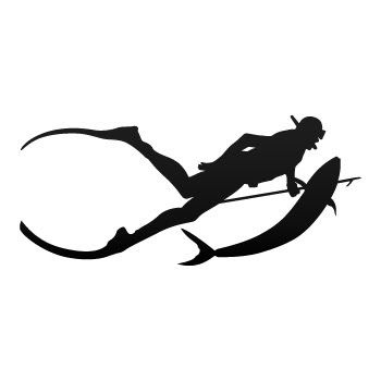 Scuba Spearfishing Sticker Decal Spearfishing Tattoo, Scuba Tattoo, Spearfishing Gear, Diver Tattoo, Dove Tattoos, Spear Fishing, Octopus Tattoos, Free Dive, One Piece Tattoos