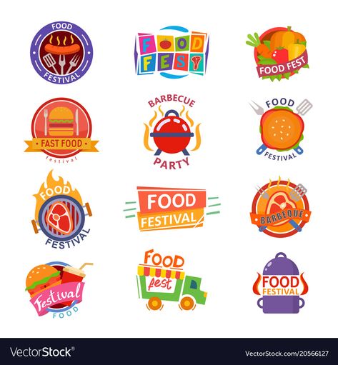 disclaimer: this art isn't mine Food Festival Logo, Event Planning Poster, Event Logo Design, Logo Design Event, Food Festival Poster, Sophisticated Food, Music Festival Logos, Food Event, Behance Design