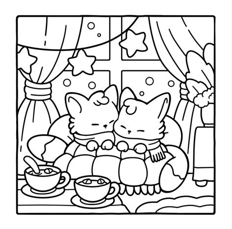 Chibi Coloring Pages, Hello Kitty Colouring Pages, Kitty Coloring, Bear Coloring Pages, Hello Kitty Coloring, Colouring Page, Detailed Coloring Pages, Cat Coloring Page, Easy Coloring Pages