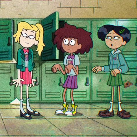 Amphibia Screenshots, Trio Icons, Calamity Trio, Platonic Soulmates, Amphibia Fanart, Trio Costumes, Amphibia Fanart Ships, Anne Boonchuy, Marcy Wu