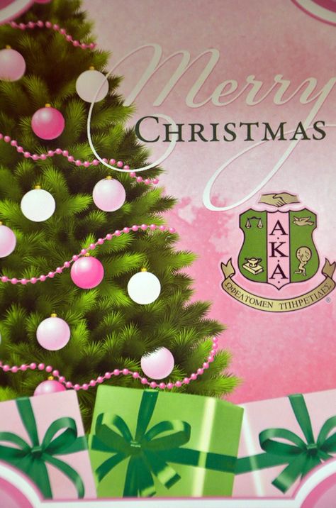 Merry Christmas, AKA sorors! Merry Christmas Aka Sorors, Alpha Kappa Alpha Christmas, Sorority Christmas, Aka Christmas, Alpha Kappa Alpha Sorority Paraphernalia, Aka Sorority Gifts, Skee Wee, Aka Sorority, Alpha Kappa Alpha Sorority