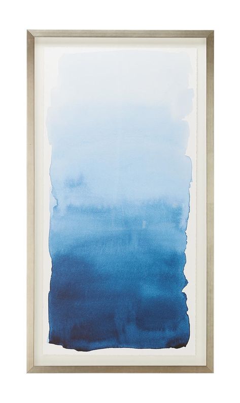 Watercolor Gradient, Wet Paper, Fabric Inspiration, Blue Ombre, Blue Watercolor, Watercolour Painting, Brush Strokes, Shades Of Blue, Watercolor Art