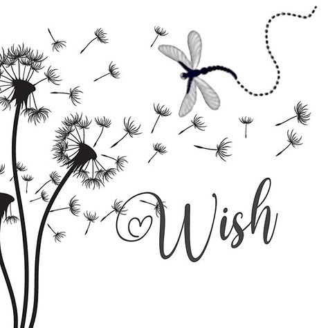 Dandelions-Make a Wish Wish Dandelion, Color Drawing Art, Dandelion Wish, Color Drawing, Relay For Life, Colorful Drawings, Make A Wish, Drawing Art, Etsy Finds