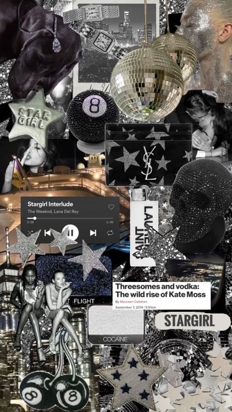 Star Girl Room, Glitz And Glam Aesthetic Wallpaper, Aura Collage, Luxury Aesthetic Collage, Rich Collage Wallpaper, Scorpio Collage Wallpaper, Beyonce Collage Wallpaper, Stargirl Style, Collage Pics