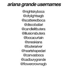 Ariana Grande Username Ideas, Usernames Ideas, Ariana Grande Songs, Username Ideas, Aesthetic Fonts, Fan Page, Photo Dump, In Hollywood, Cool Gifs