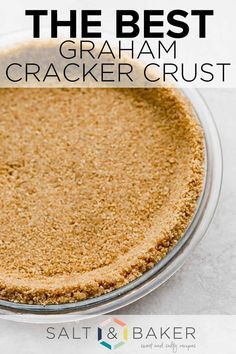 Gluten Free Graham Cracker Crust, Baked Graham Cracker Crust, Graham Cracker Pie Crust, Cracker Pie Crust, Graham Cracker Pie, Graham Cracker Crust Recipe, Cracker Pie, Gluten Free Graham Crackers, Homemade Graham Cracker Crust