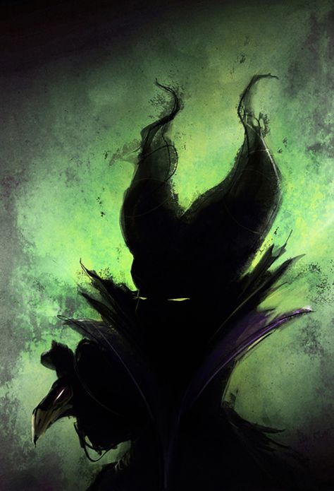 Maleficent Art Disney, Pinturas Disney, Maleficent, Disney And Dreamworks, The Villain, Disney Villains, Disney Love, Disney Magic, Disney Art