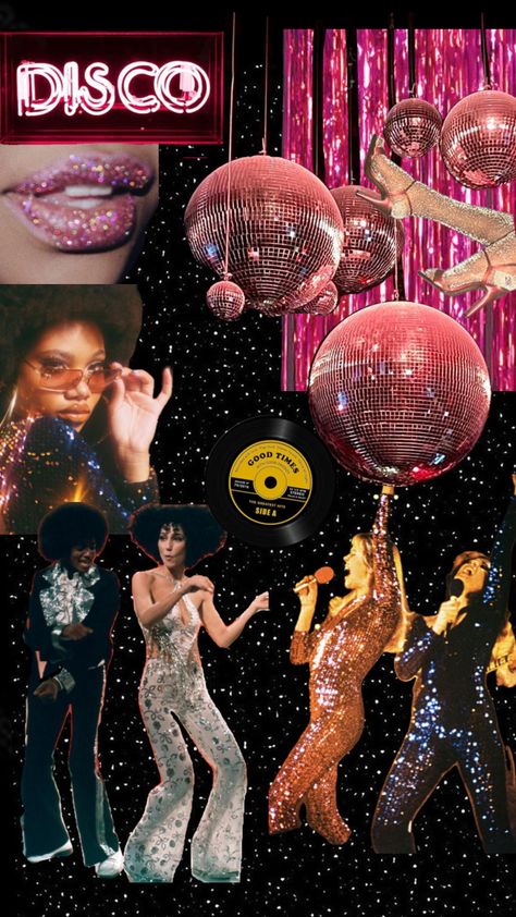 Disco Aesthetic 70s, Disco 80, Studio 54 Party, Disco Aesthetic, 30th Bday Party, Disco Decorations, Disco Birthday Party, Disco Glam, Disco Night