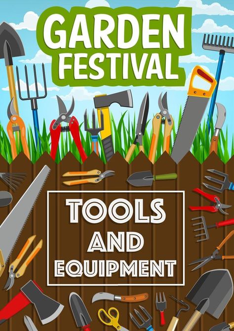 Gardening and farming agriculture tools Farm Tools And Equipment, Agriculture Books, Agriculture Tools, Fair Poster, Pest Repellent, Agricultural Tools, Farm Tools, Agriculture Farming, Home Gardening